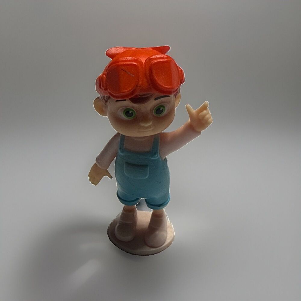 Cocomelon Cake Topper TomTom Replacement Boy Figure Toy With Goggles Sits